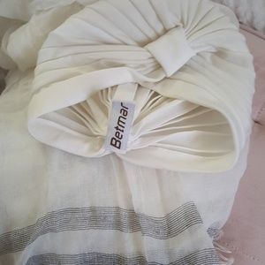 White / Silver Scarf & Turban Bundle